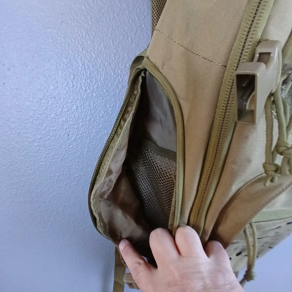 New Tactical Backpack Coyote Tan Laser Cut MOLLE Military Assault Pack 19in